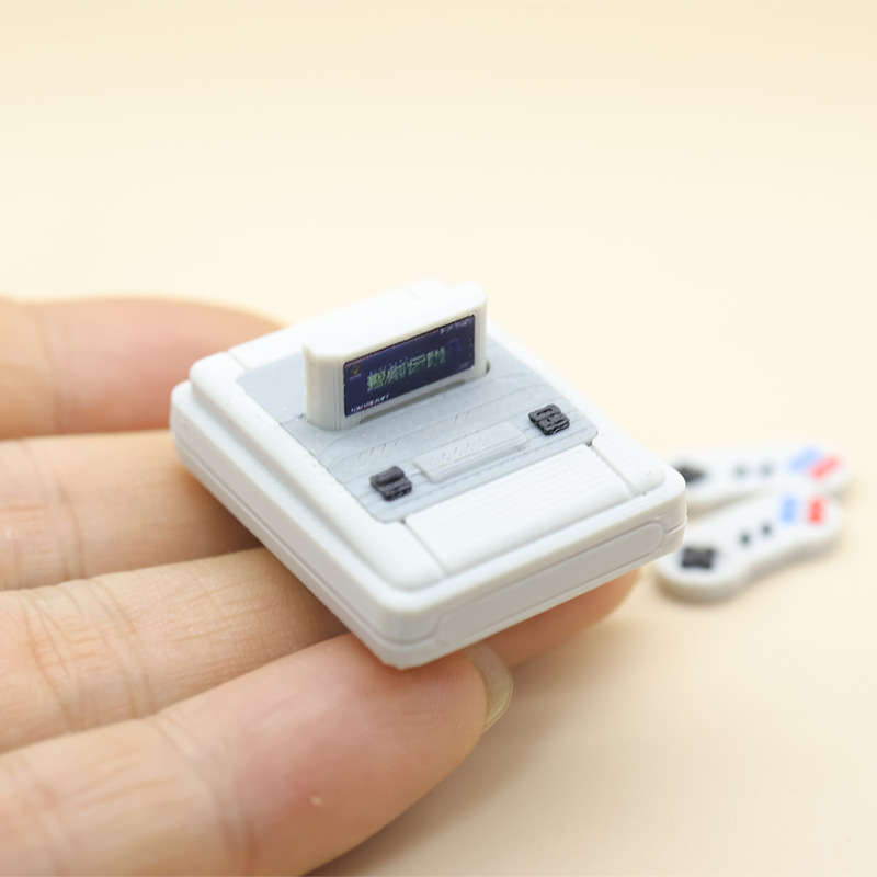 Gaming Console Mini - 1 takım Dollhouse Mini Retro Oyun