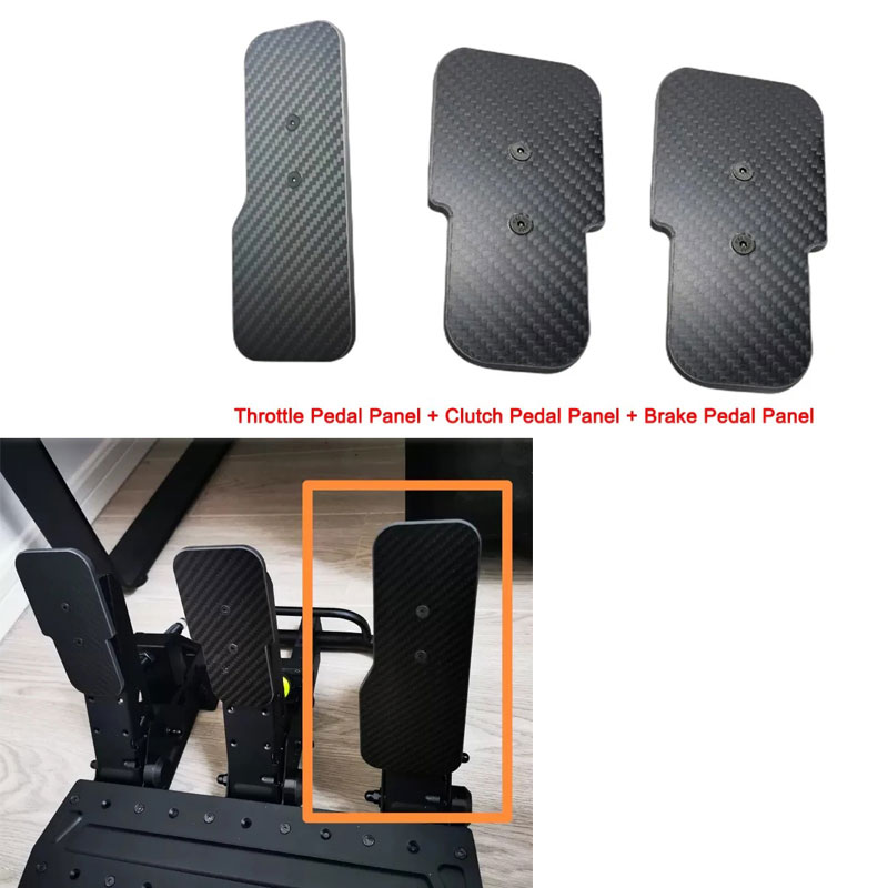Racing Pedal Set - Simüle Yarış Oyunu Karbon Fiber Gaz/Fren/Debriyaj