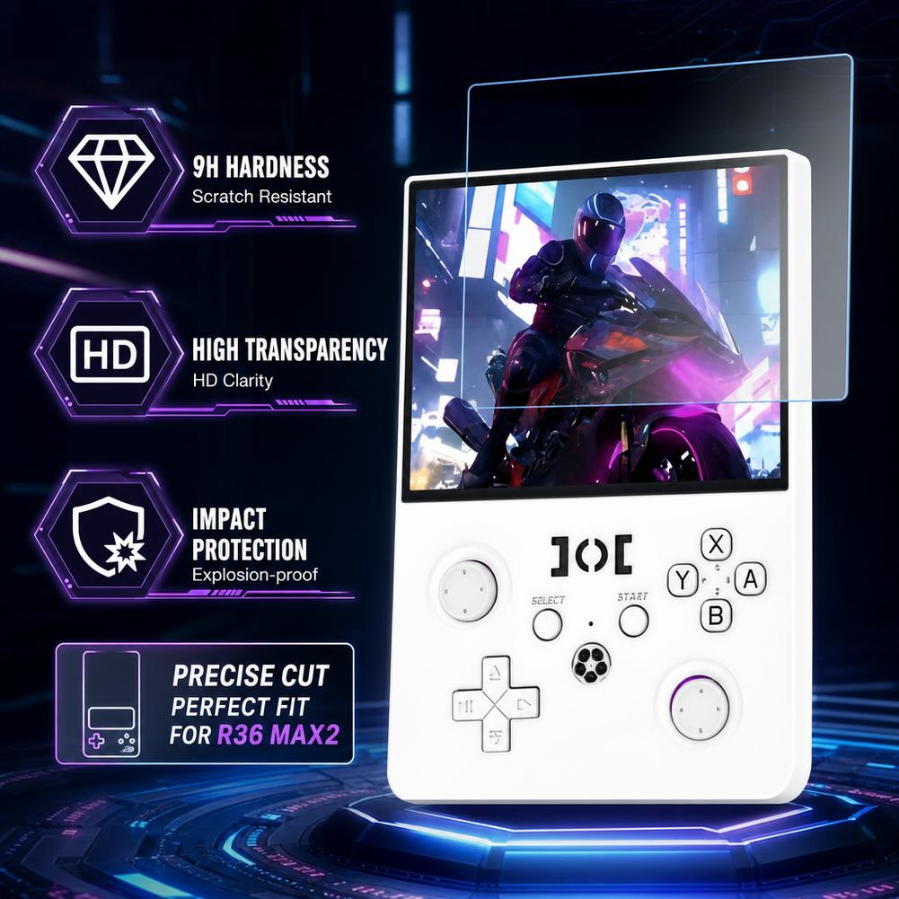 Gaming Console R36 Max - R36 max2 Oyun Konsolu İçin Temperli