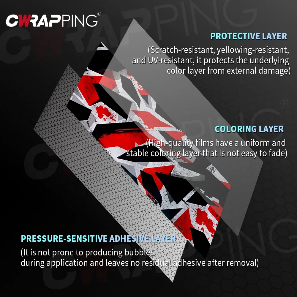 Geometrik kamuflaj araba vinil - Console Skin Wrap incelemesi ve fiyatı