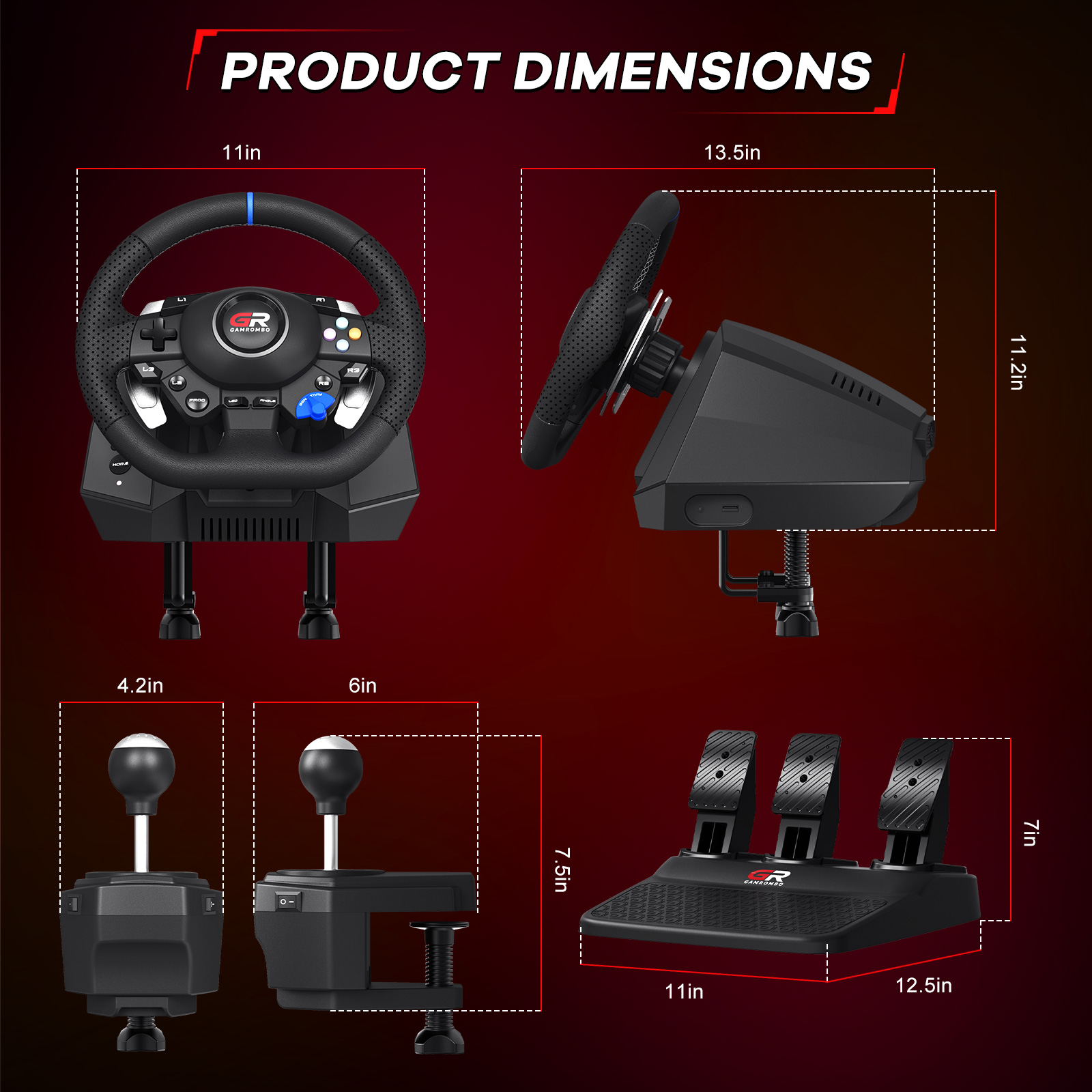 PS5/PS4/PC için F127 Oyun Dire - Racing Pedal Set incelemesi ve fiyatı